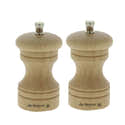 Moulin à Poivre Et Sel En Bois D'acacia Certifié FSC - Set Avec Support, Mouture Réglable, Boîte Cadeau - 2