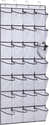 Range-chaussures Suspendu à Porte - 6 Poches En Filet, Crochets Sans Trace - Gain De Place Pour Placard, Camping-car, Salle De Bain (Gris) - 5
