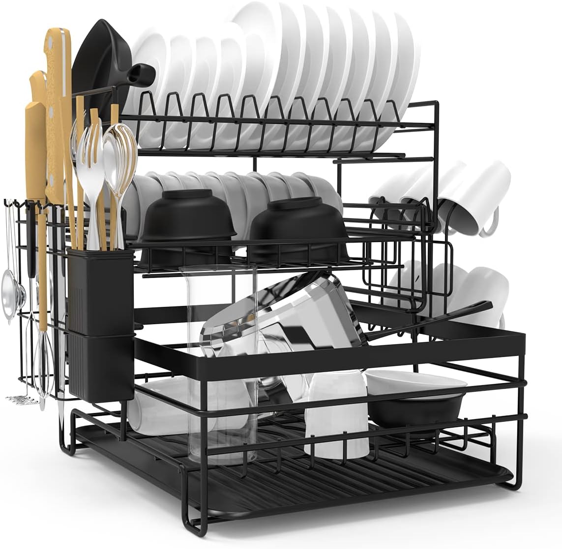Grille De Refroidissement Antiadhésive 3 Niveaux Kitchen Craft – 40x25 Cm Par Plateau – Lavable Lave-vaisselle