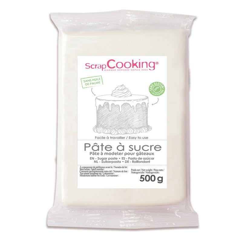 Pâte à sucre blanche 500 g Scrapcooking 