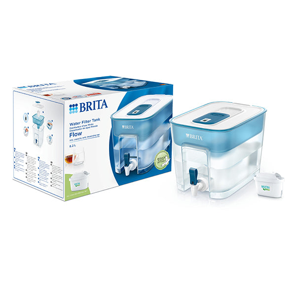Distributeur d'eau filtrée Flow 8,2 L et filtre Maxtra Pro Brita franc 