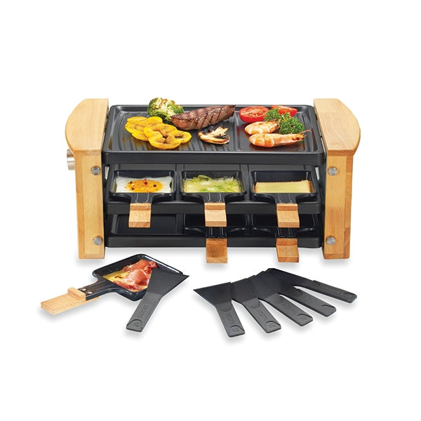 Raclette grill 6 poêlons 900 W Kitchen Chef Professional - www