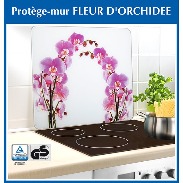 Protection murale en verre Orchidée Wenko by Maximex 