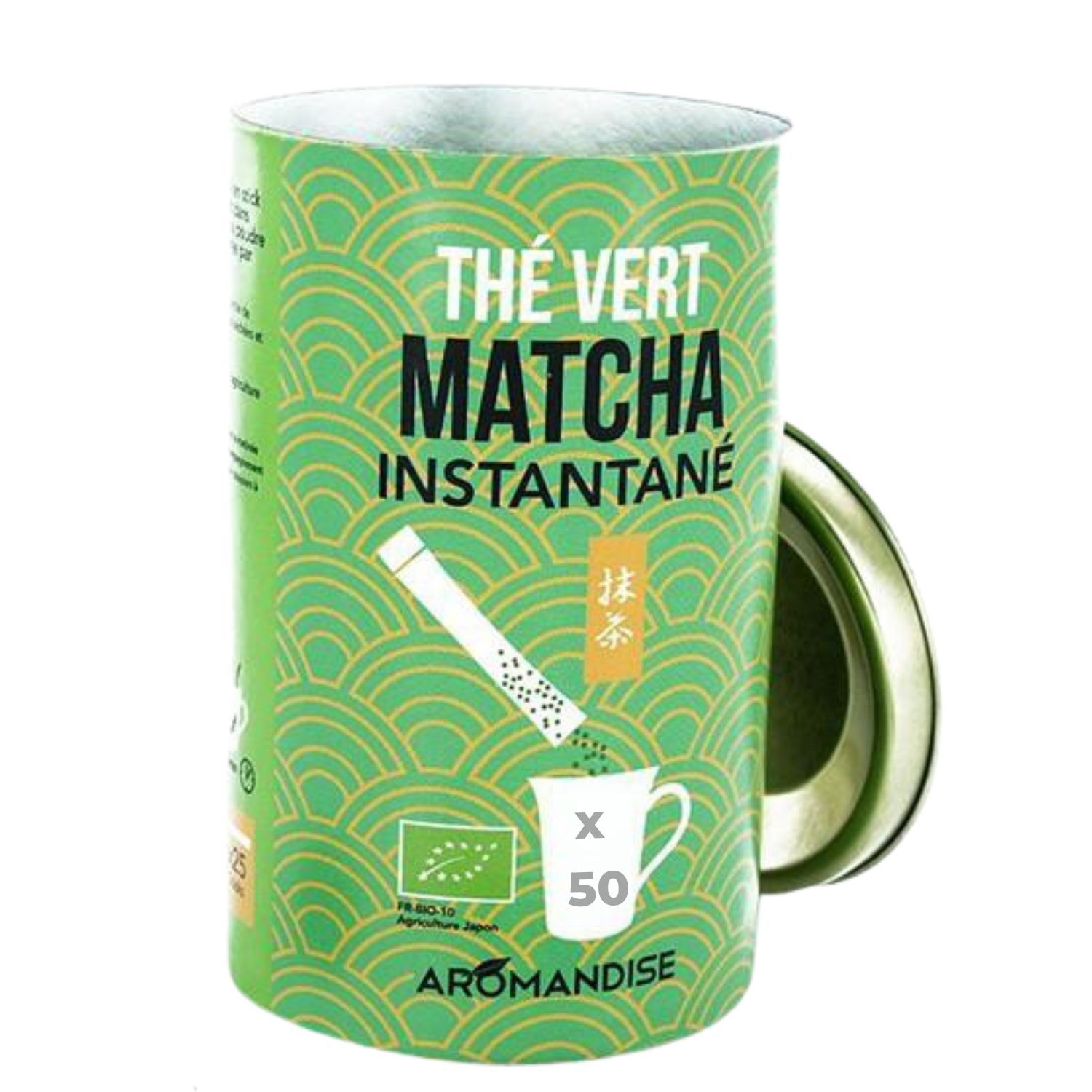 Thé vert Matcha instantané 50 sticks Aromandise 