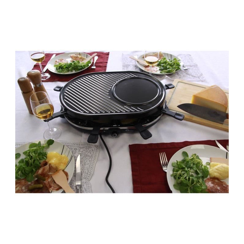 Appareil A Raclette - Little Balance - Multi Cheese - 1200 W - 8 Personnes - Grill / Crepe Amovible - Bleu Nuit Little Balance - Mathon - 2