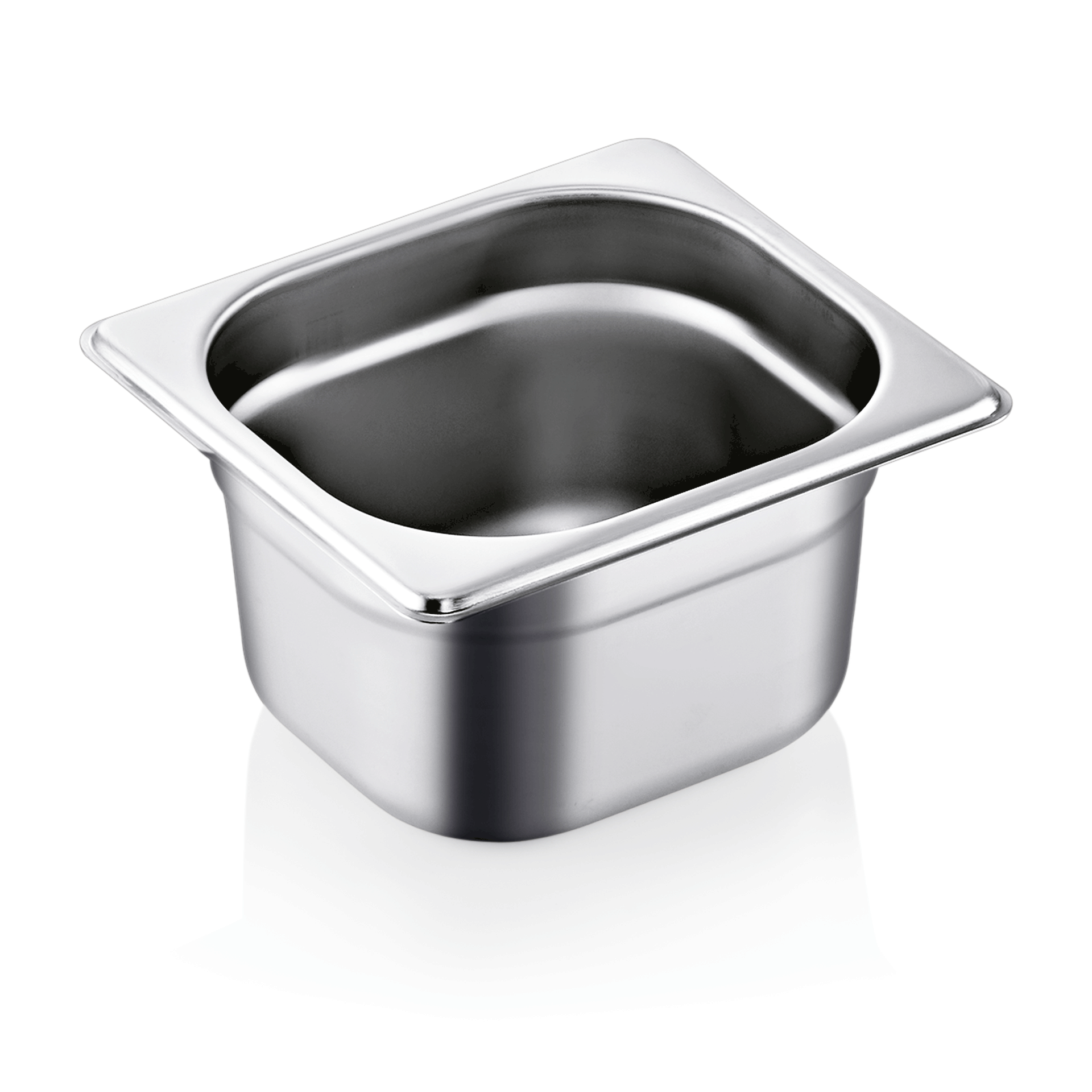 Bacs GN 1/9 en Acier Chrome 1,6 L H 100 mm - WAS Germany - Mathon