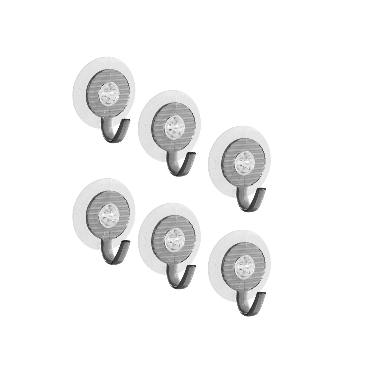 Ensemble de 6 crochets à ventouse  Tecno Fackelmann - Mathon - 1