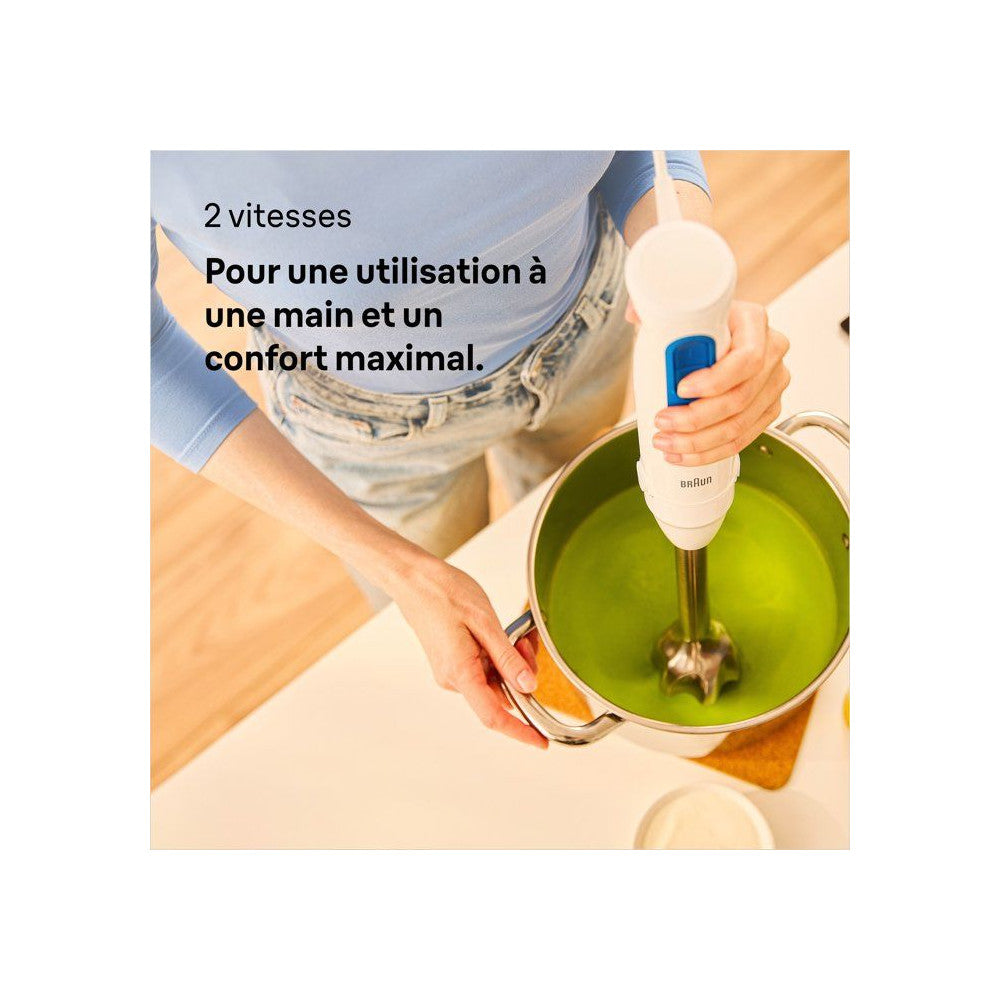 Mixeur Plongeant -   - Multiquick Mq30001m - 900 W - 2 Vitesses - Blanc / Bleu Braun - Mathon - 5