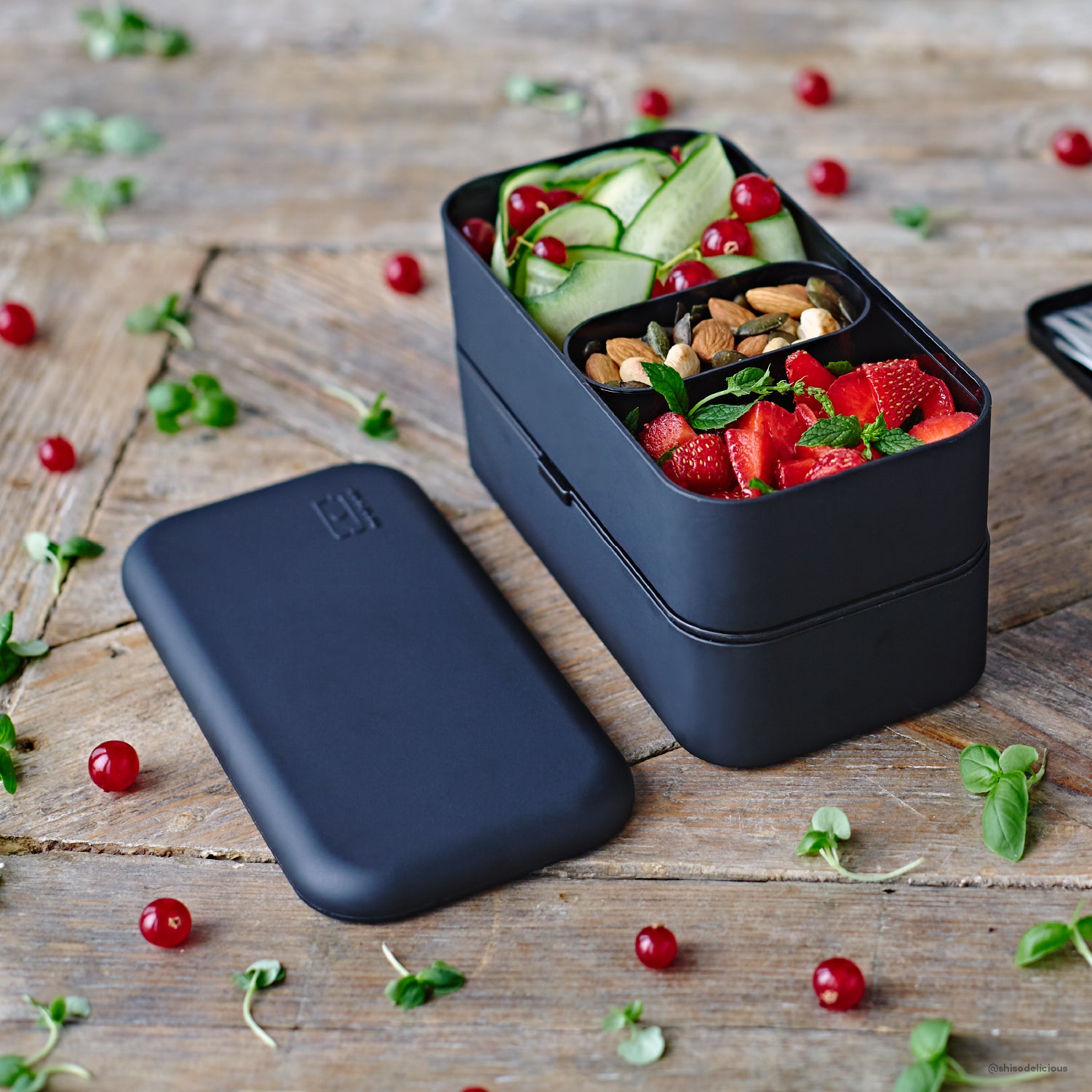 Lunch box 2 compartiments Original 1L Made in France Noir Onyx Monbento - Mathon - 5