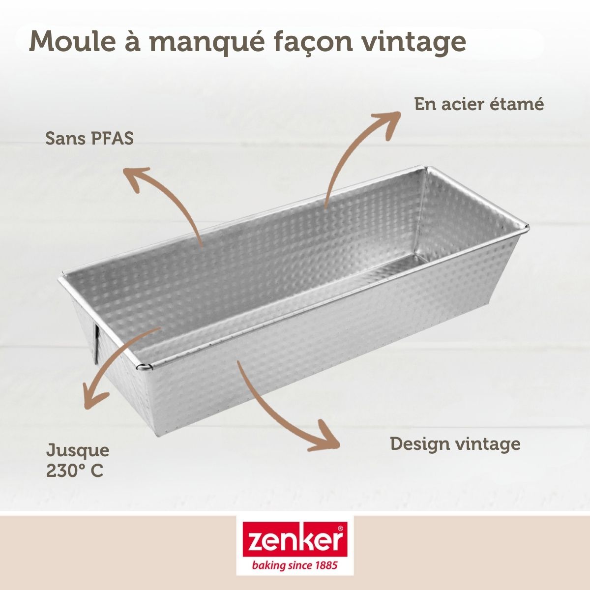 Moule à cake 25,5 cm Zenker Silver Zenker - Mathon - 4