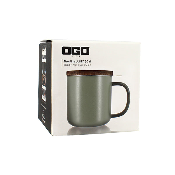 Tisanière mug Juliet en grès vert 300 ml Ogo - Mathon - 4