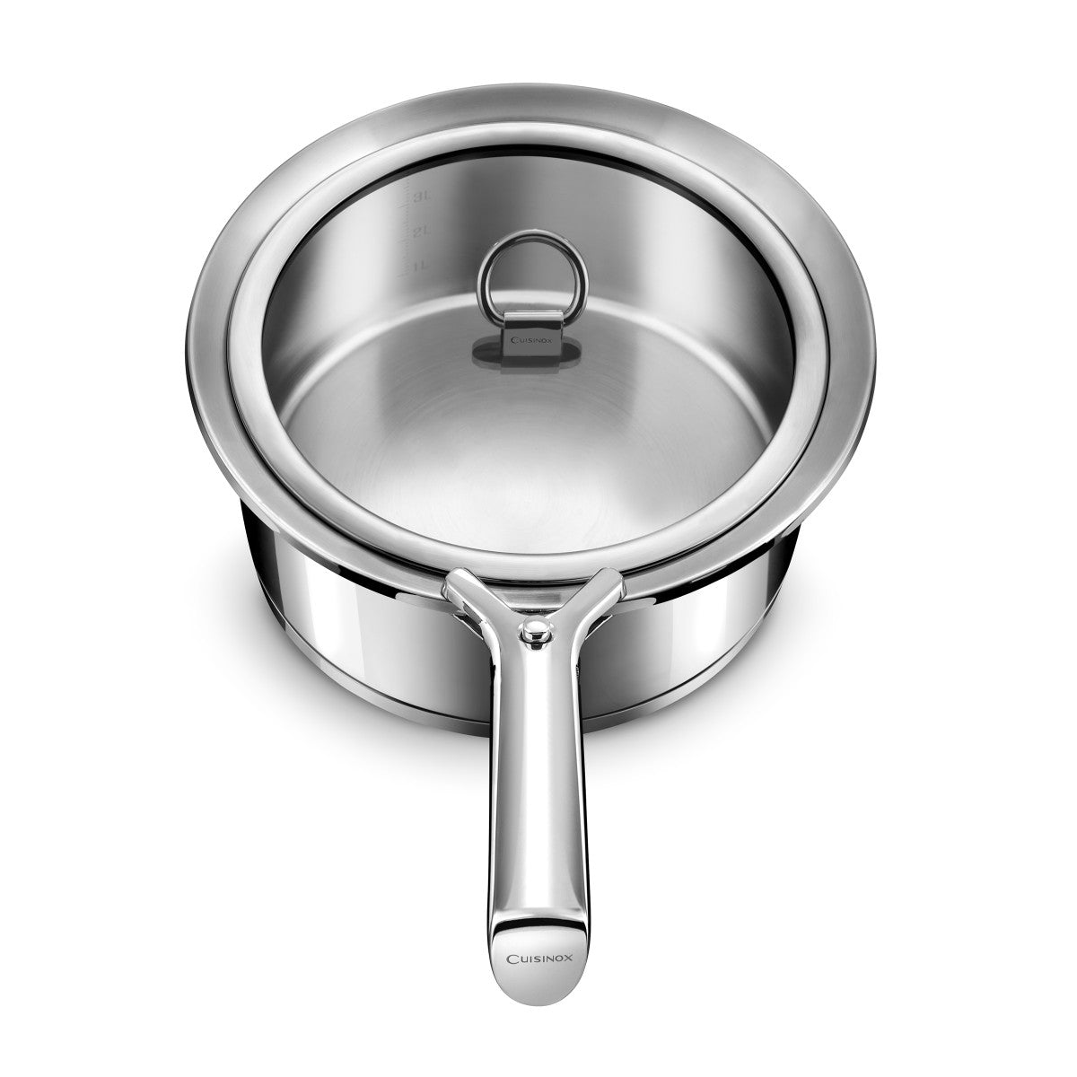 Ycône - Couvercle 24cm verre et poignée rabattable Cuisinox - Mathon - 4
