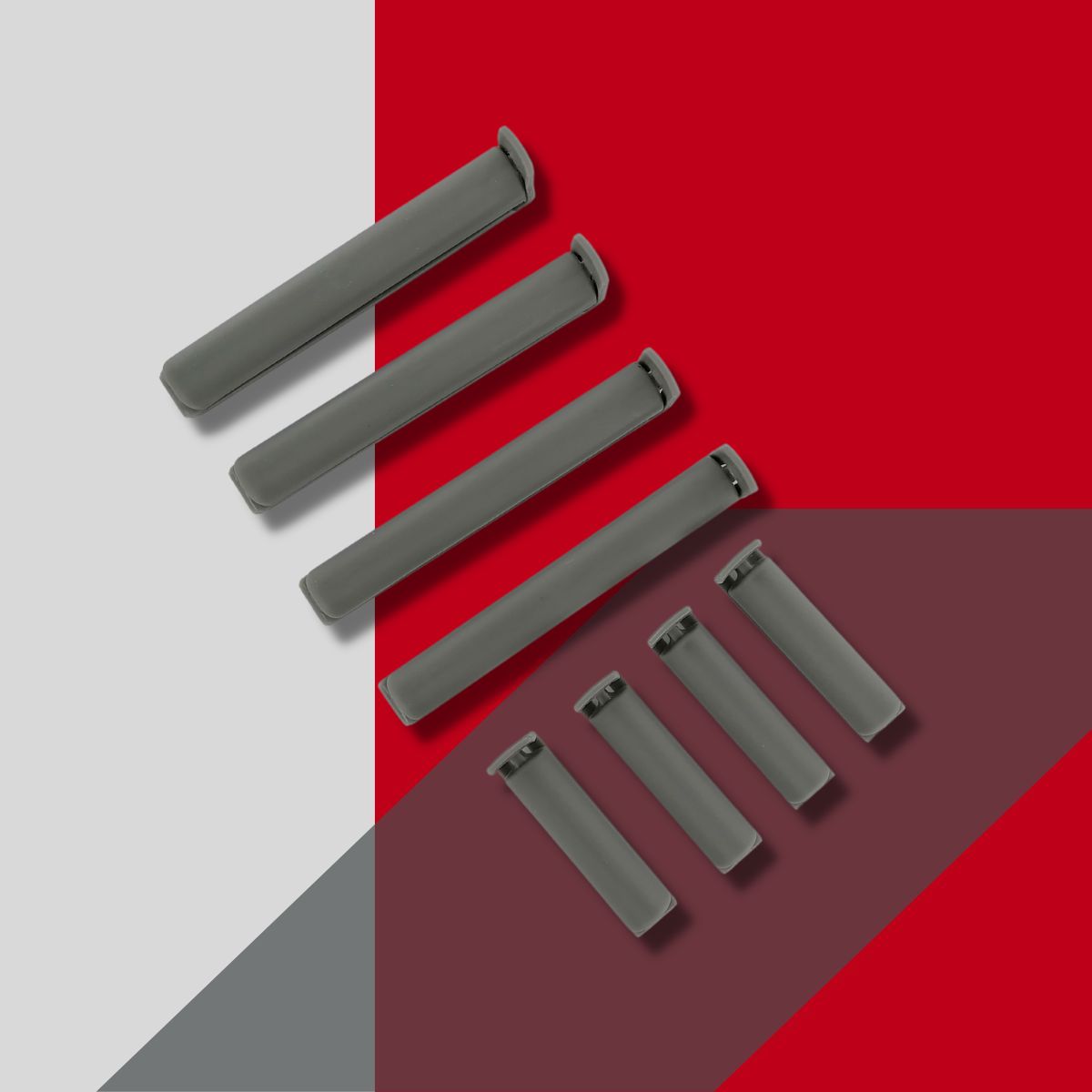 Lot de 2 x 8 clips fermeture de sachet  Tecno Fackelmann - Mathon - 2