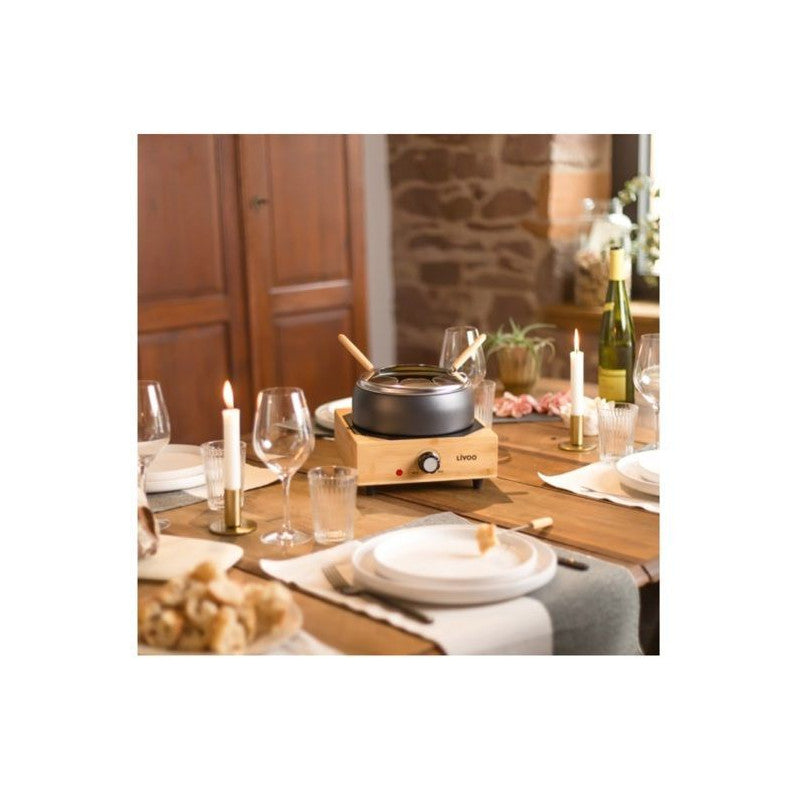 Appareil A Fondue électrique - Livoo - Doc287 - 800w - 2l - 8 Personnes - Thermostat Ajustable - Caquelon Antiadhésif Sans Pfa Livoo - Mathon - 6