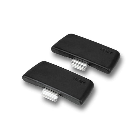 Set 2 anses amovibles en bakélite noires Soft touch Evolution Beka - Mathon - 1