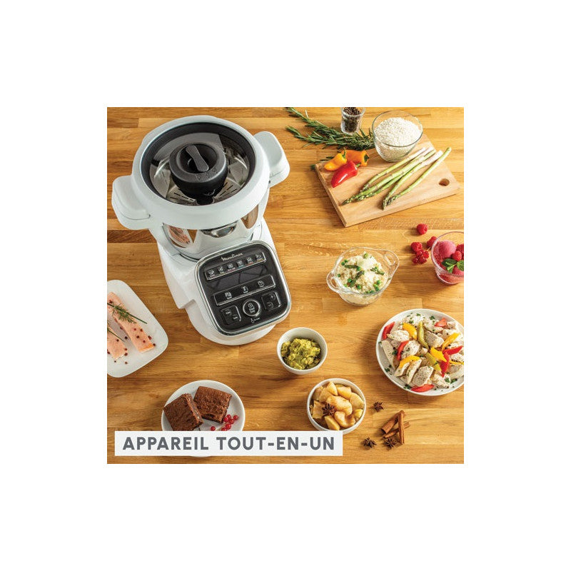 Robot Cuiseur Cuisine Companion Xl 4,5l 8-10pers 12 Prog 5acc Livre 300   - Hf80db10.g Moulinex - Mathon - 2