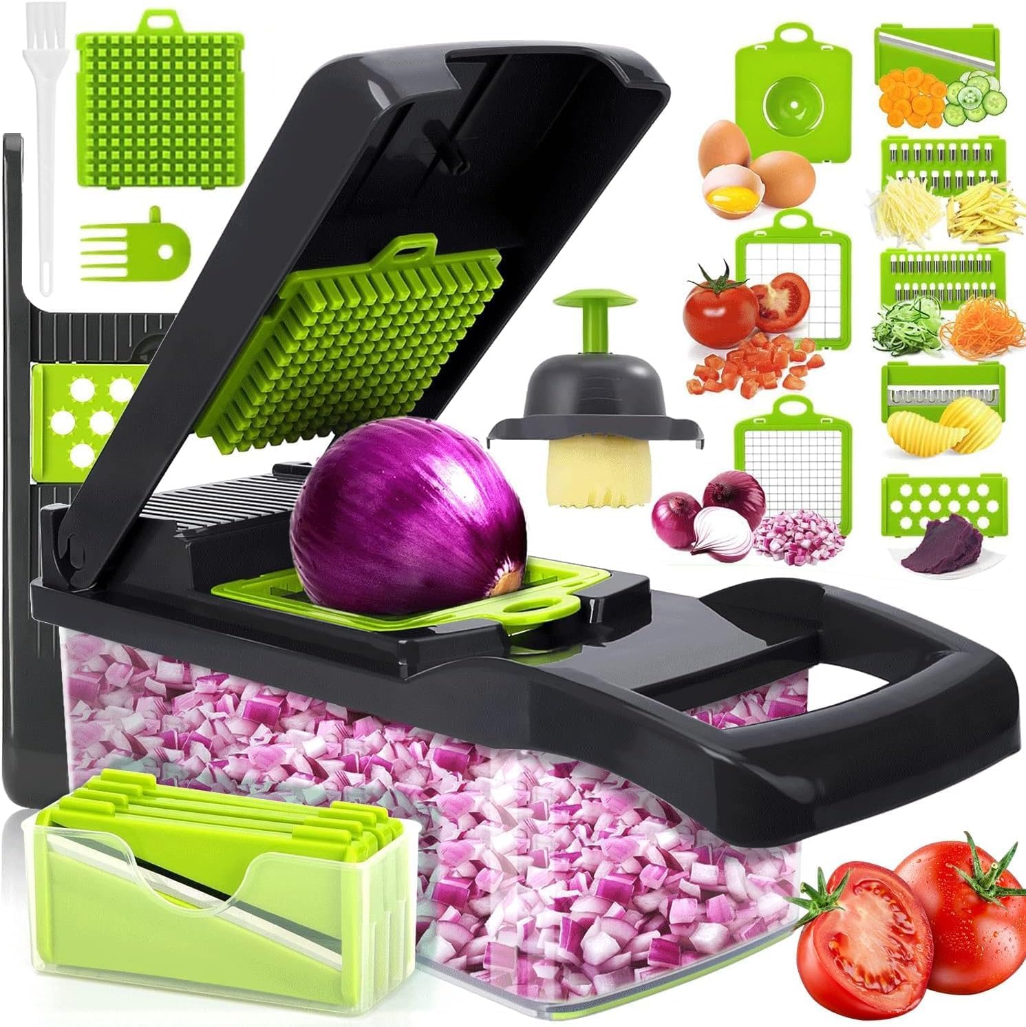 Mandoline Coupe-Légumes 16-en-1 Multifonction Vendos85 - Mathon