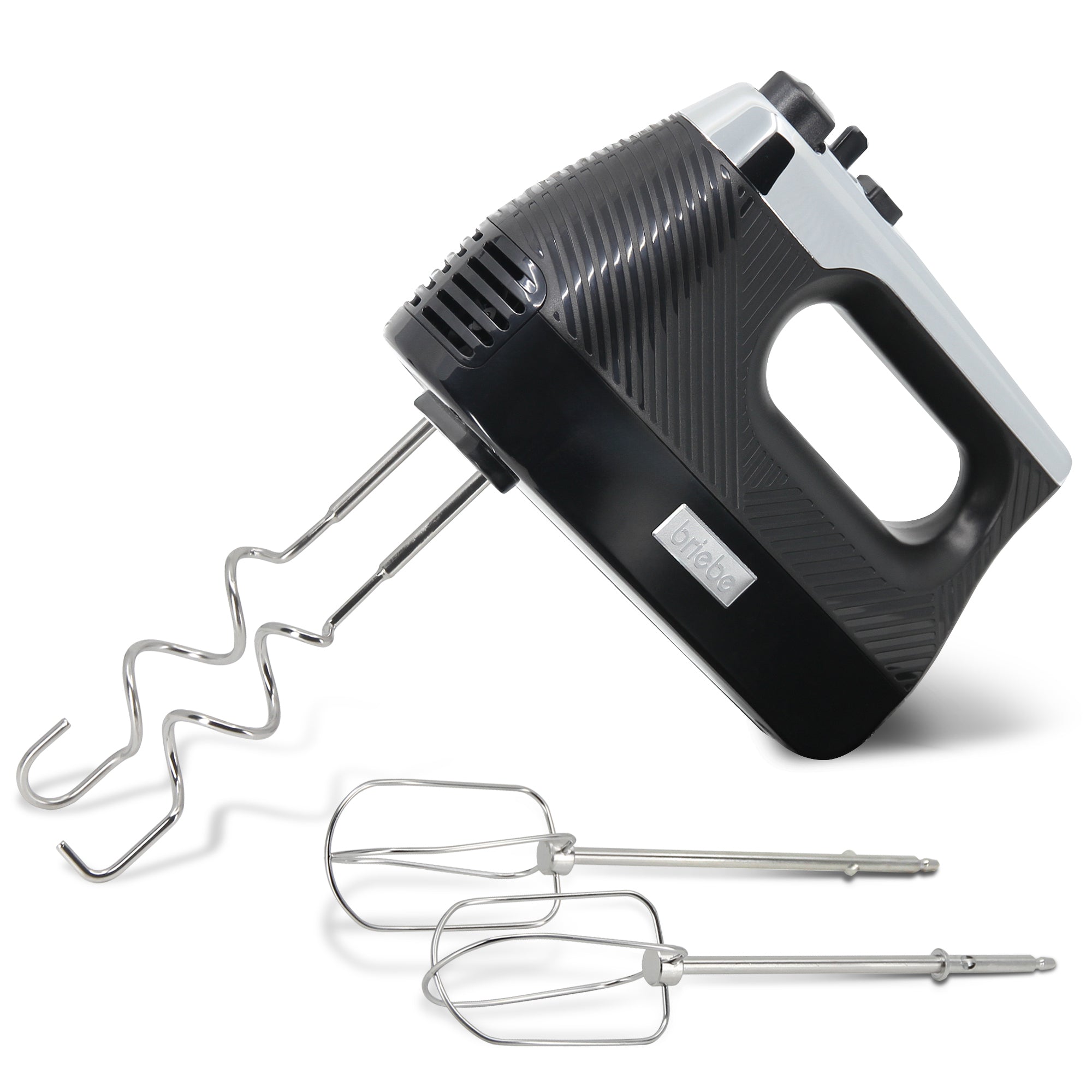 Elegance Batteur Electrique Cuisine Mixeur Spécial Pâtisserie 5 Vitesses + Turbo 400 Noir HM1174BLK Briebe - Mathon - 7