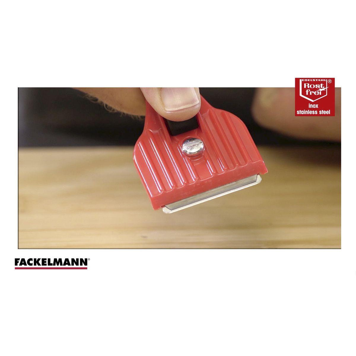 Racloir rouge pour plaque vitrocéramique Fackelmann - Mathon - 6