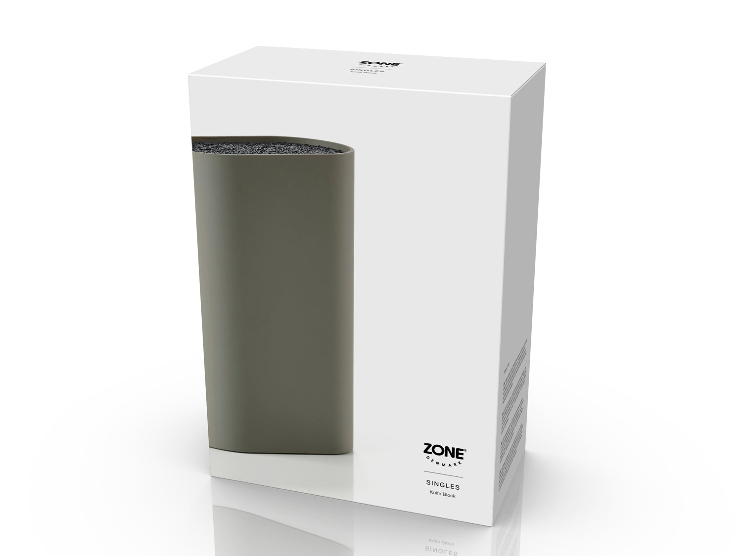 Bloc couteaux SINGLES en polypropylène et élastomère thermoplastique Marron Zone Denmark - Mathon - 2