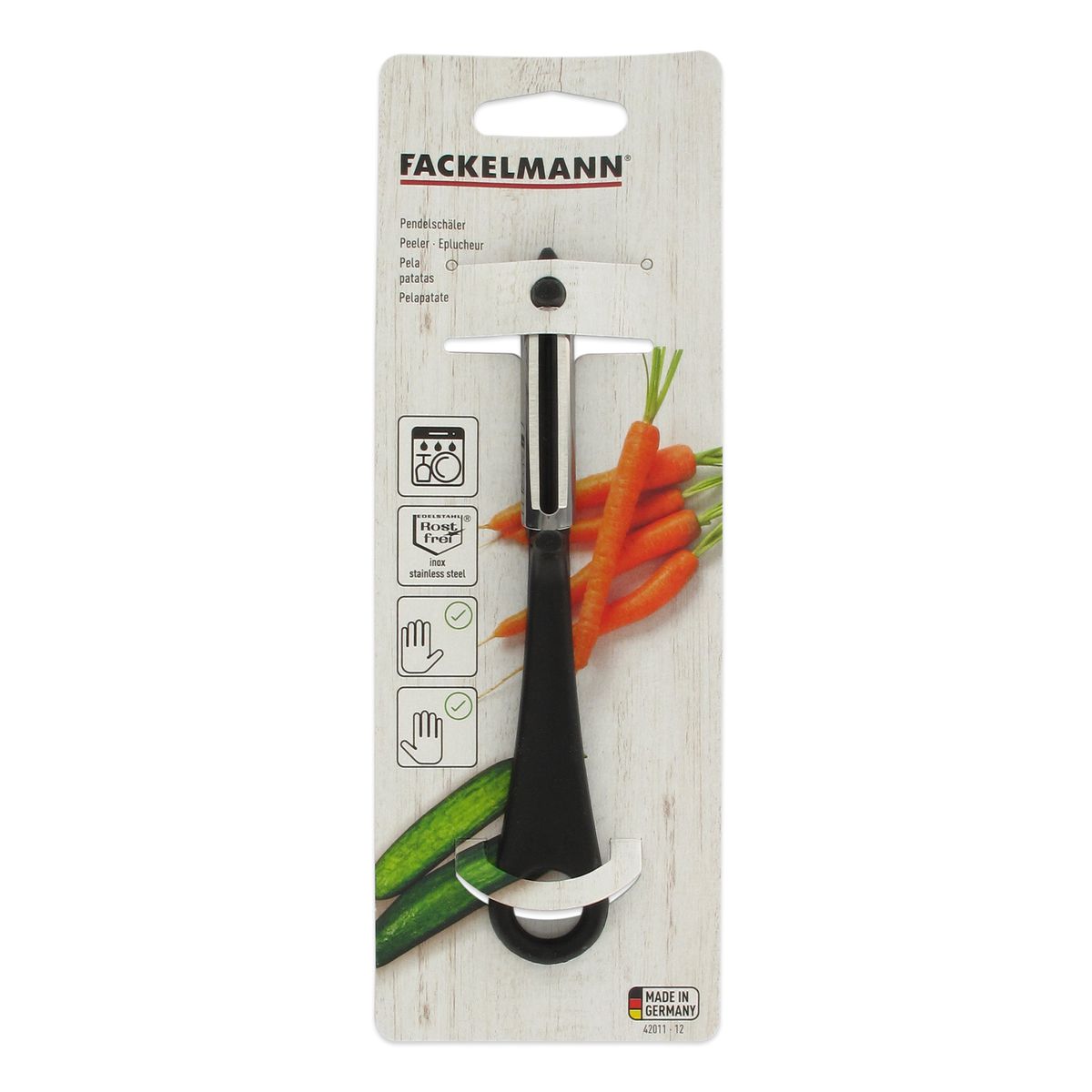 Eplucheur à légumes pour gaucher et droitier 16,5 cm Fackelmann - Mathon - 6