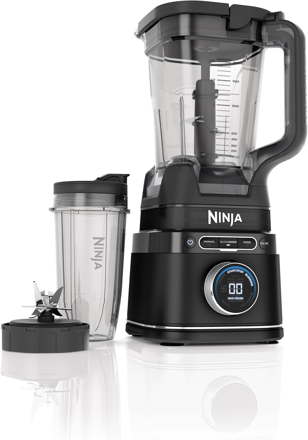 Robot Mixeur Ninja Detect Power Blender Pro 1200w - 2-en-1 - 2l - 15 M Ninja - Mathon - 1