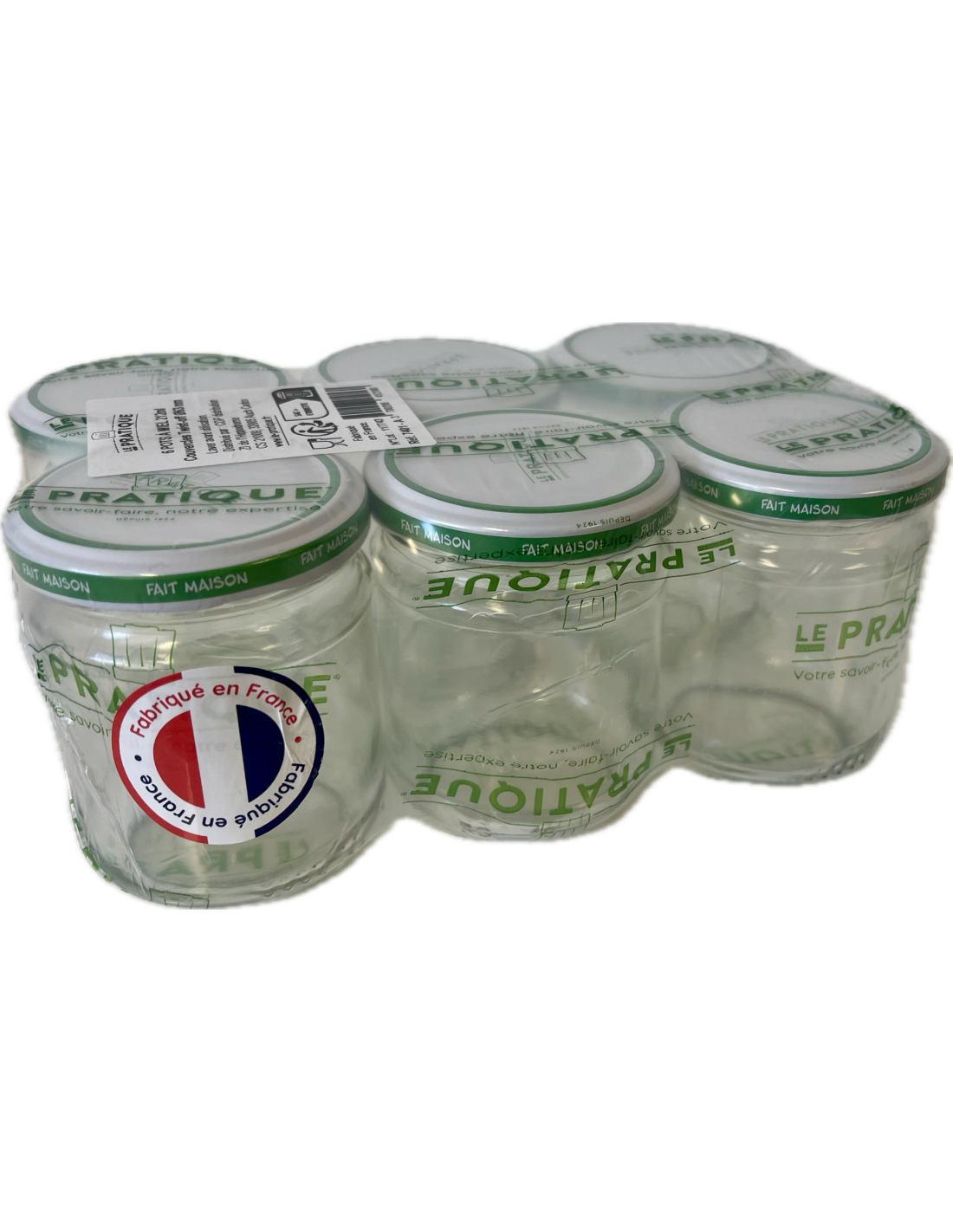 6 Pots à Miel Ou Mutli-usages - 212 Ml -  ø 63 Mm Le Pratique - Mathon - 1