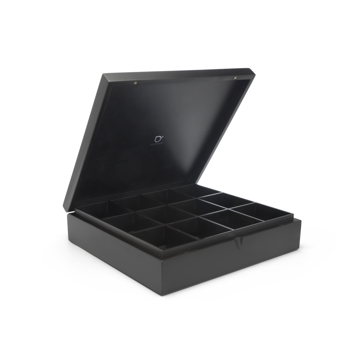 Universal - Coffret à thé noir 12 compartiments avec fenêtre Bredemeijer - Mathon - 2
