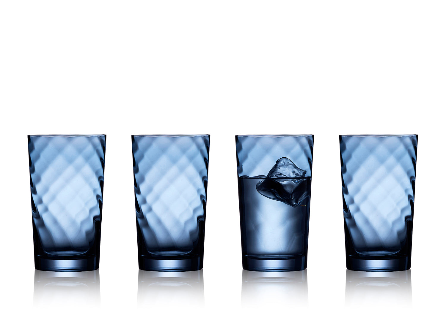 Set de 4 verres highball VIENNA Bleu Lyngby Glas - Mathon - 1