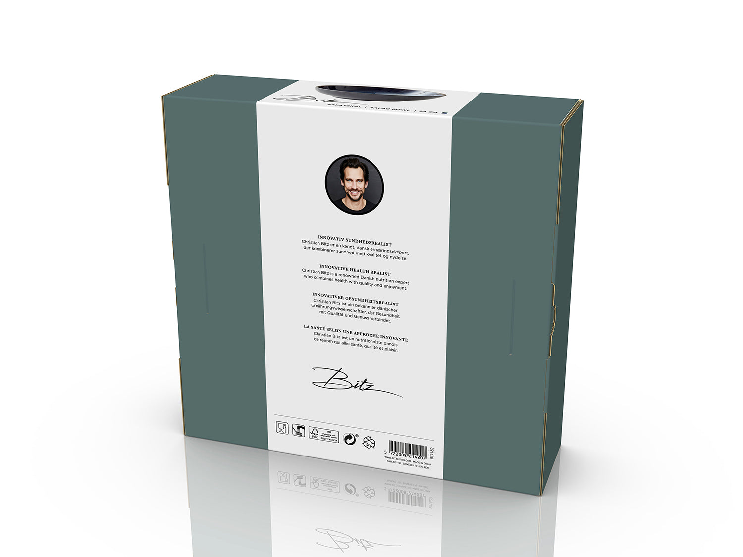 Saladier GASTRO en grès Noir/Bleu foncé Bitz - Mathon - 9