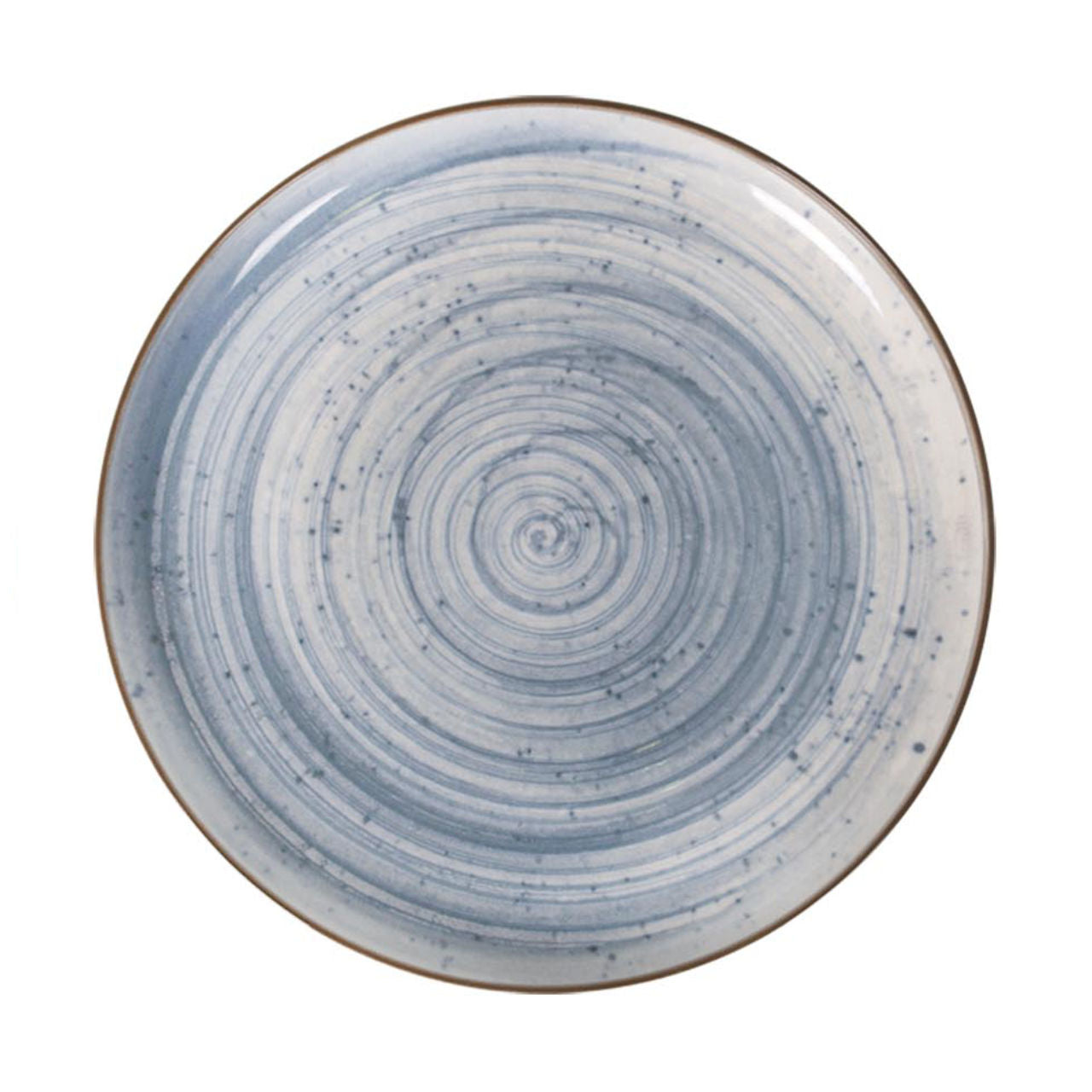 6 assiettes plates 27cm Swirl La Mediterranea - Mathon - 1