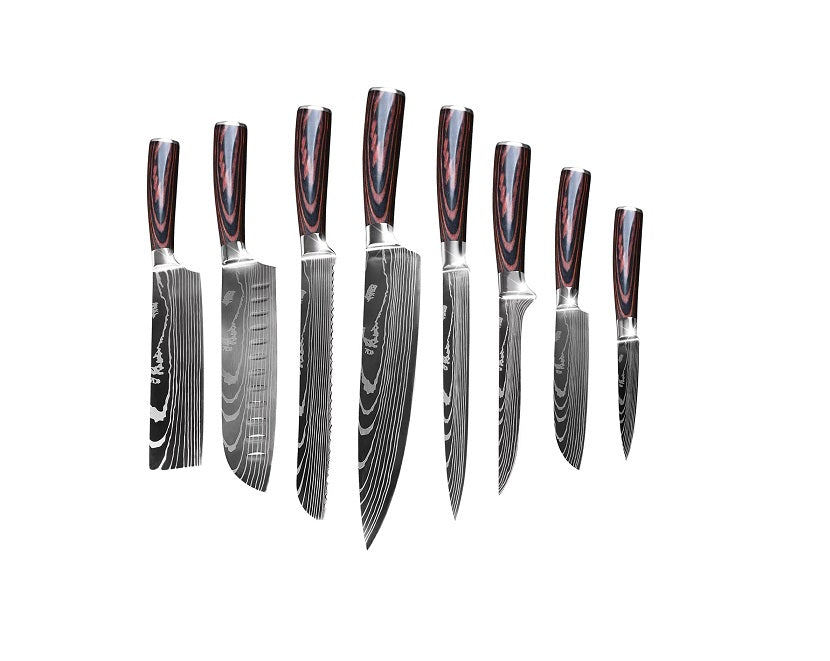 8 Couteaux de Cuisine Ultra Sharp en Acier Inoxydable Vendos85 - Mathon