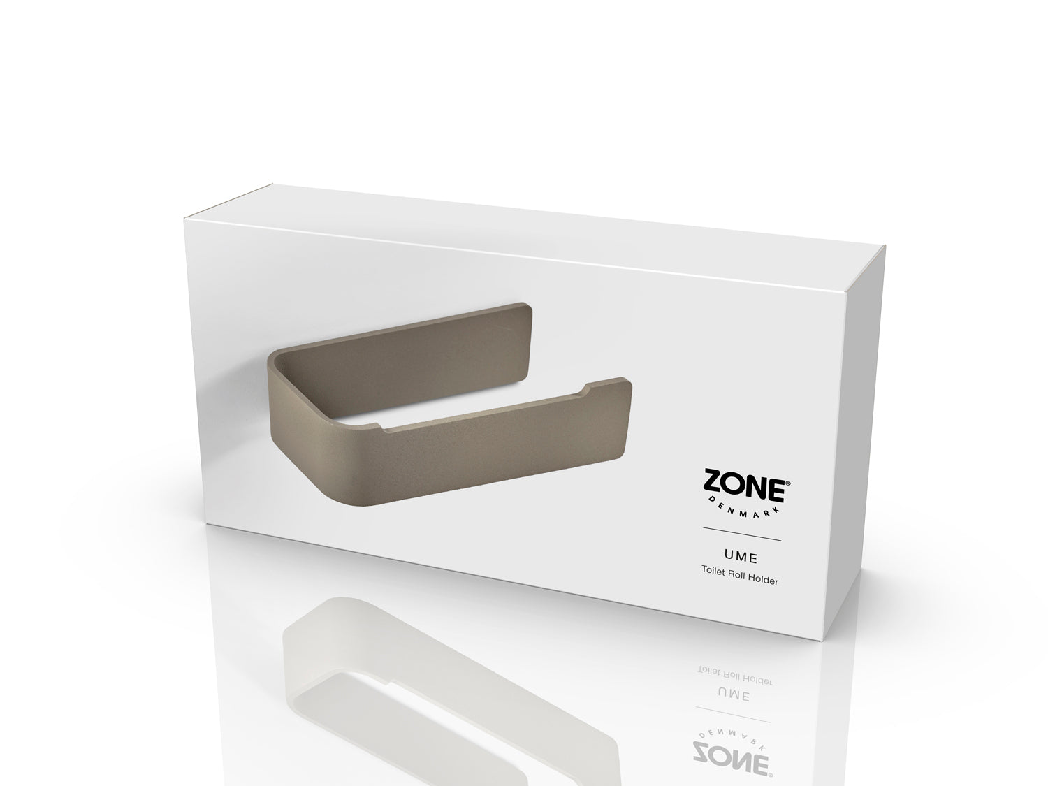 Porte-papier toilette Ume en Aluminium Taupe Zone Denmark - Mathon - 3