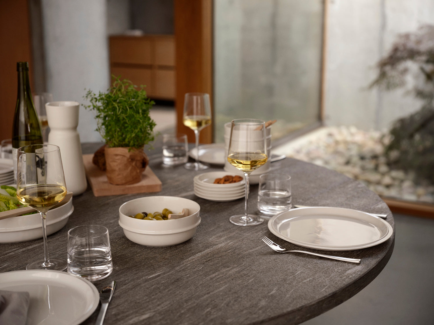 Set de 2 gobelets bas ROCKS en cristal Transparent Zone Denmark - Mathon - 2