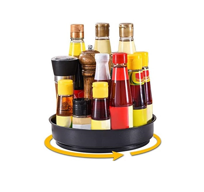 plateau rotatif de 10 pouces en acier inoxydable noir Vendos85 - Mathon