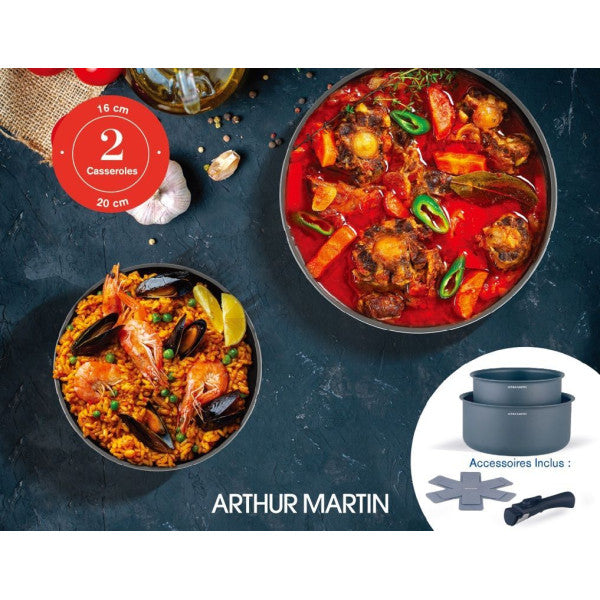Set De 2 Casseroles - Tous Feux Dont Induction - Arthur Martin - Am298 Arthur Martin - Mathon - 4