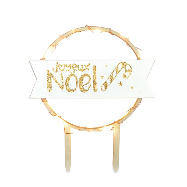 Décoration LED et bois Joyeux Noël Scrapcooking - Mathon - 1