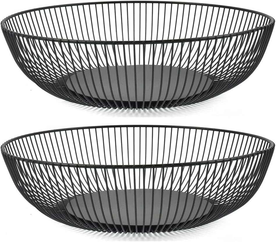 Bol à fruits en fil noir multifonction Vendos85 - Mathon