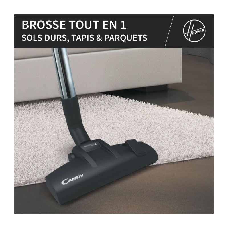 Aspirateur Traineau Sans Sac -   Caf34hm - 800 W - Cassette 2,5 L - 79 Dba - Filtre Hepa 13 Lavable Candy - Mathon - 5