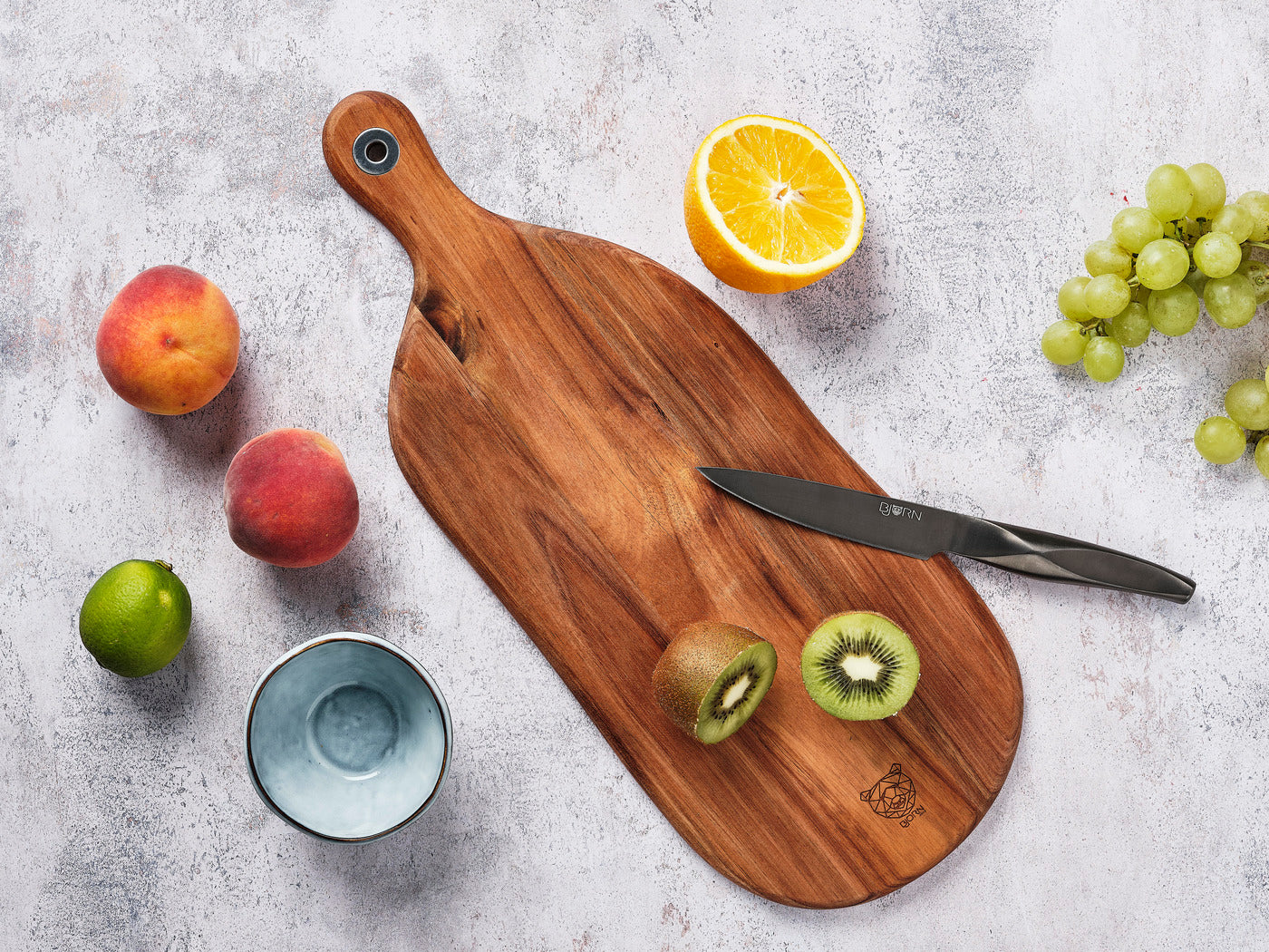 Planche à découper en bois d'acacia FREJA - 48 x 19cm Björn - Mathon - 2