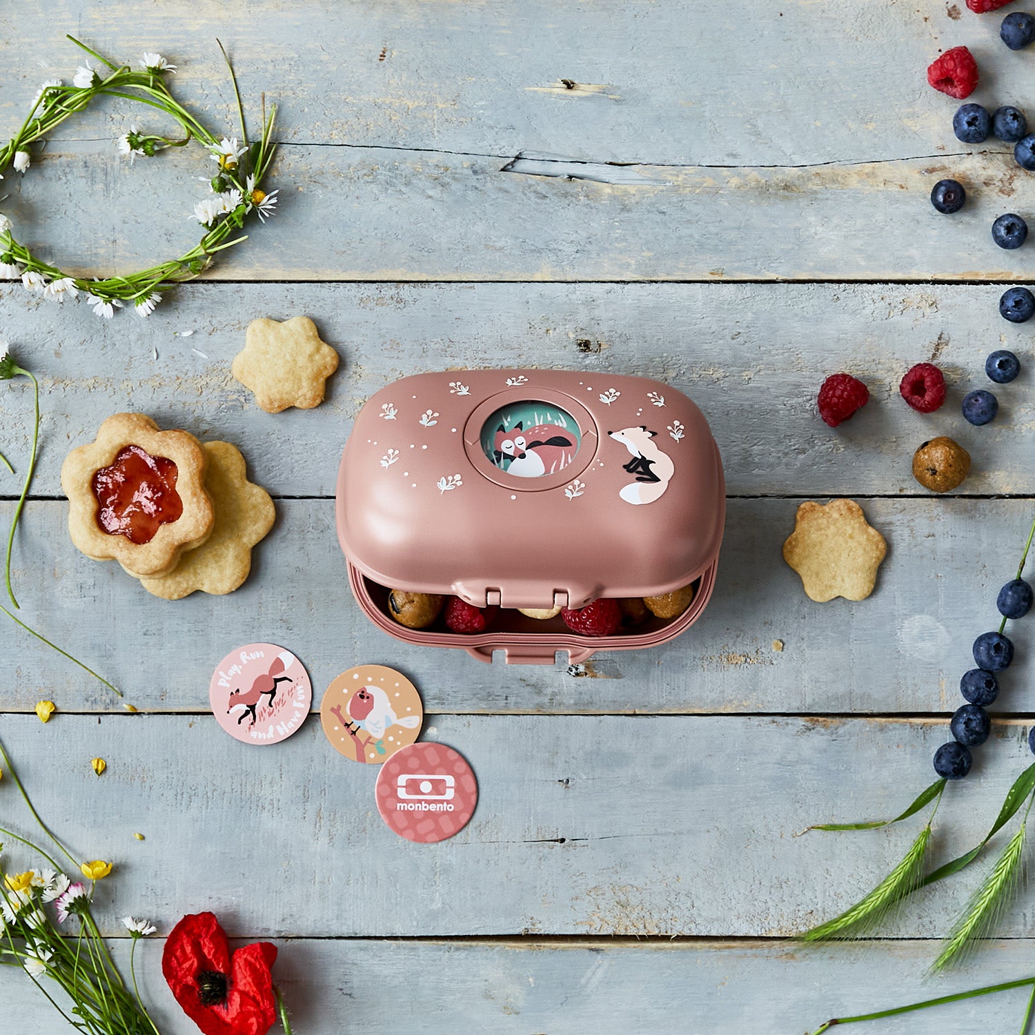 Boîte à goûter enfant Gram 600ml Cannelle Renard Monbento - Mathon - 5