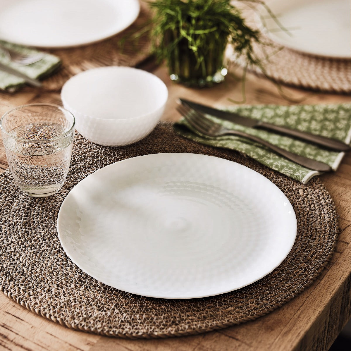 Assiette à dessert blanche 19 cm Pampille Luminarc - Mathon - 2