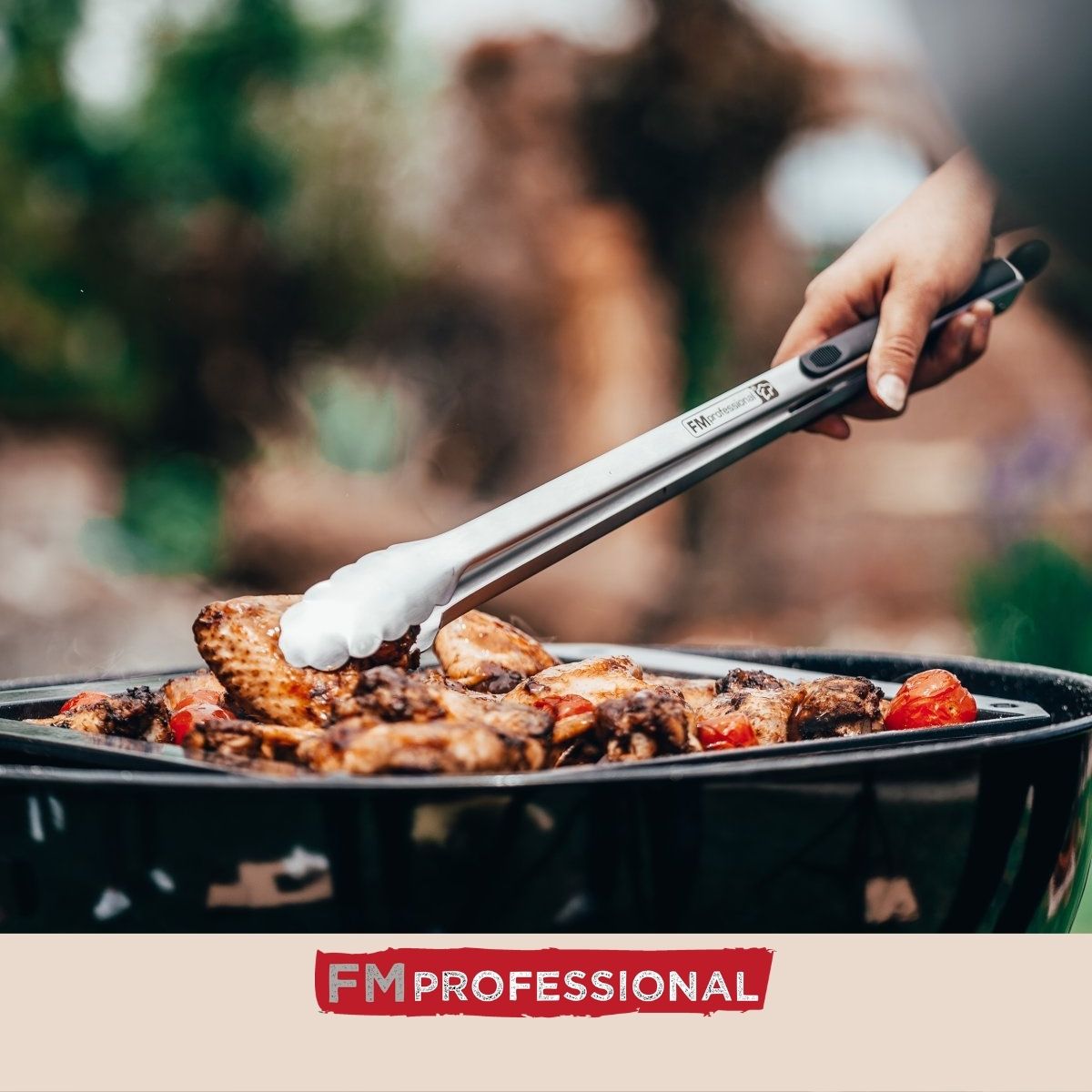 Pince à barbecue inox 46 cm  Barbecue FM Professional - Mathon - 7