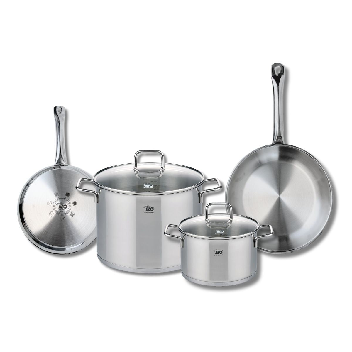 Set de 2 Poêles de cuisson 24 et 28 cm et 2 faitouts 20 et 26 cm  Profi Citrin Elo - Mathon - 1