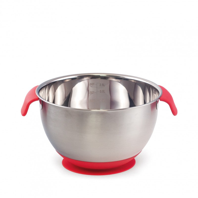 Lot de 2 saladiers avec poignées et socle ventouse Plastorex - Mathon