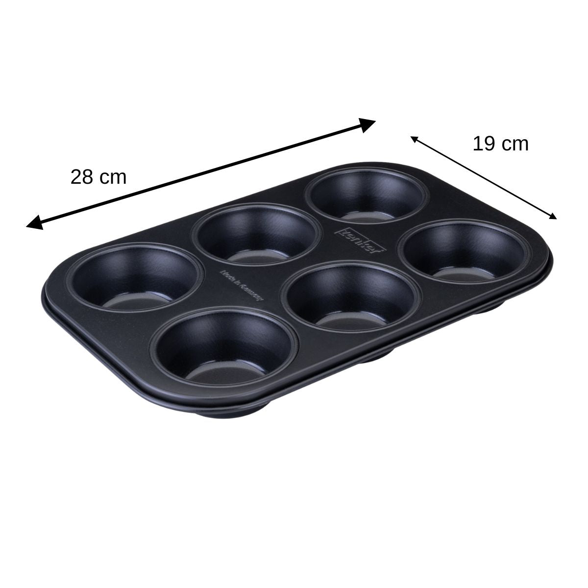 Moule à muffins 6 empreintes 28 x 19 cm Zenker Perfect Black + Zenker - Mathon - 3