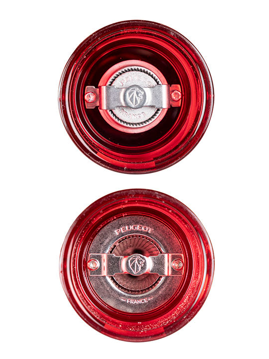 Podium Duo moulin poivre et moulin sel acryl rouge 18 cm Peugeot - Mathon - 3