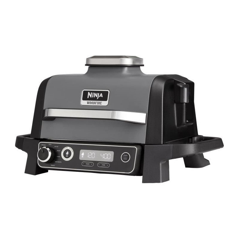 Barbecue électrique - Ninja - Woodfire - Og701eu - Grill, Fumoir & Air Fryer - Antiadhésif - Gris Et Noir Ninja - Mathon - 1
