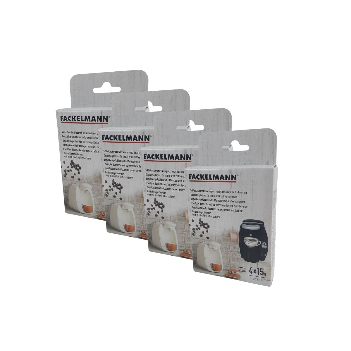 Ensemble de 4 Tablettes détartrantes pour machines à café multi-boissons  Petit-déjeuner Fackelmann - Mathon - 1