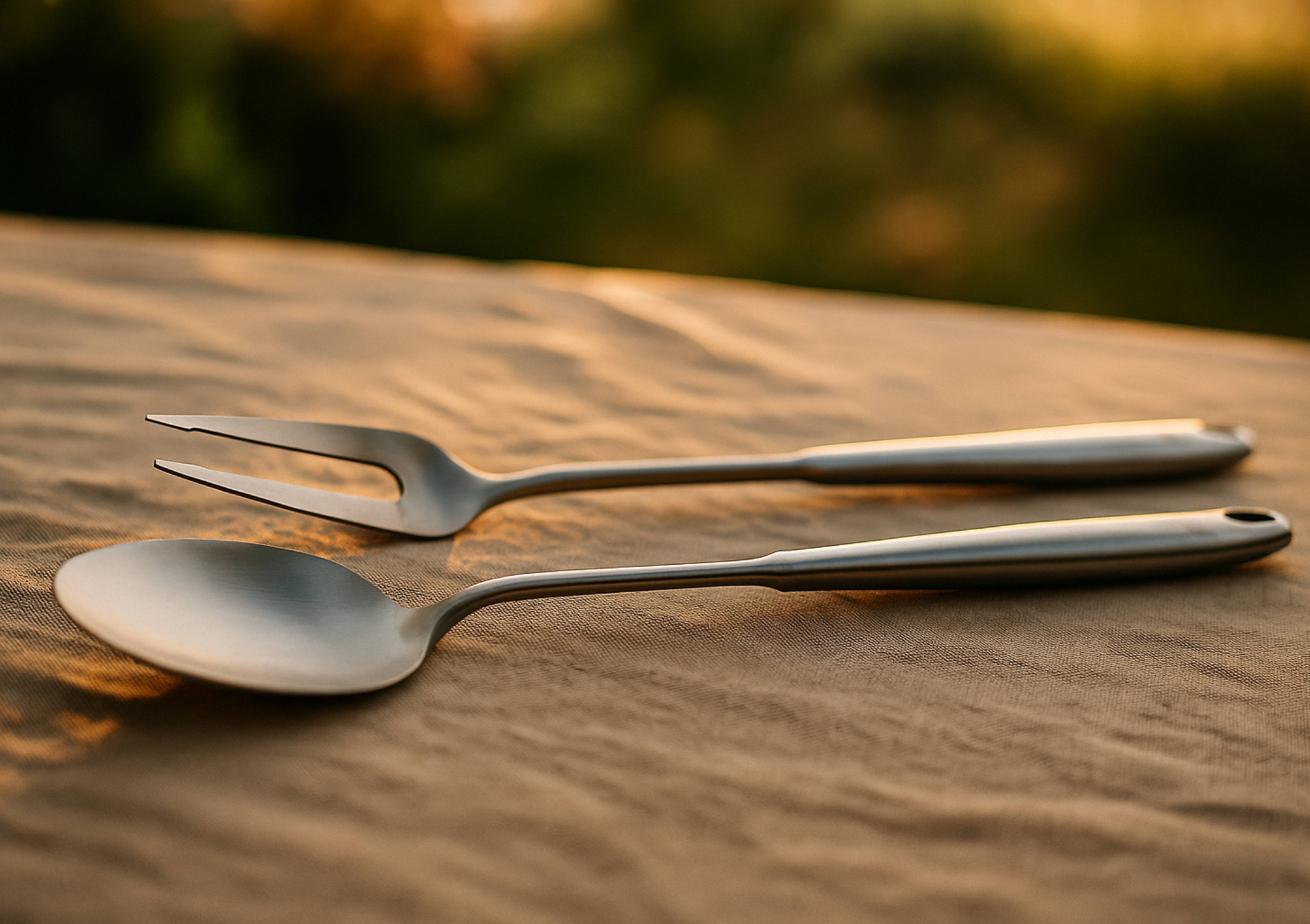 Couverts à salade et barbecue en acier inoxydable STAL Björn - Mathon - 4